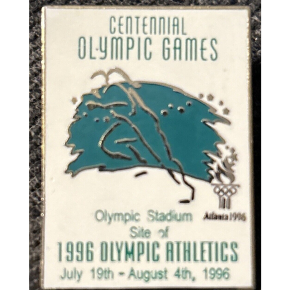 Nice 1996 Atlanta Centennial Games Athletics Olympic Stadium Sports Venue Pin - Picture 1 of 3
